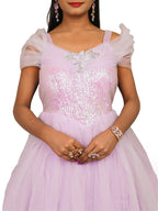 Net Fabric Gown with Sequin & Beads work by Shreekama