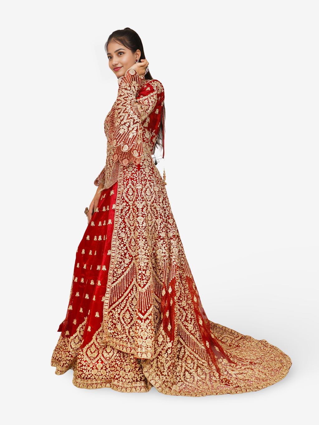 Shrug & Zari Thread Work Lehenga Choli Set