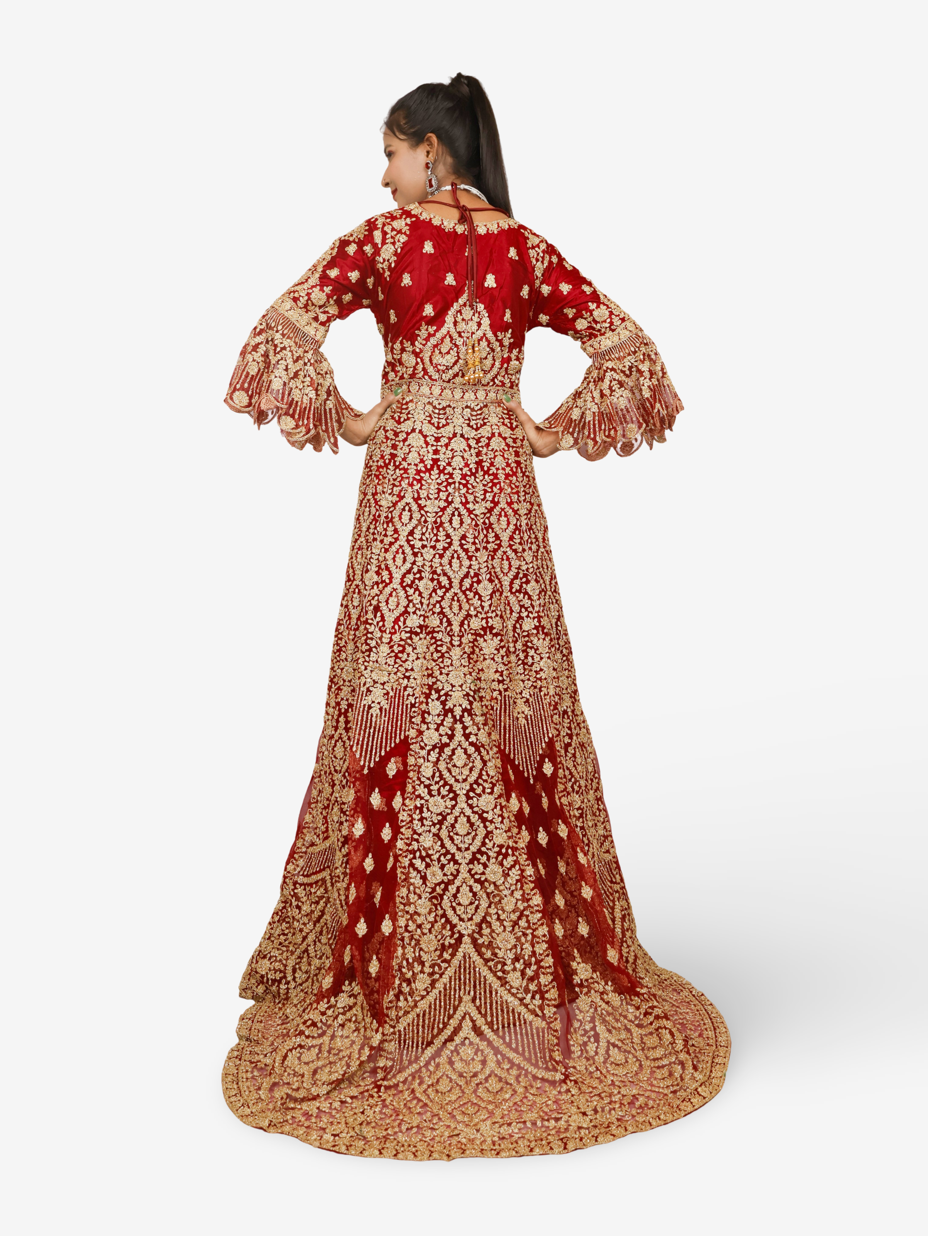 Shrug & Zari Thread Work Lehenga Choli Set