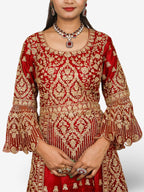 Shrug & Zari Thread Work Lehenga Choli Set