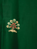 Designer Saree with Kundan & Embroidery Work by Shreekama